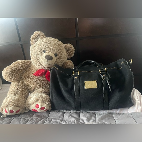 Victoria Secret rare Overnight canvas travel Bag with replaced shoulder straps. - Picture 7 of 11